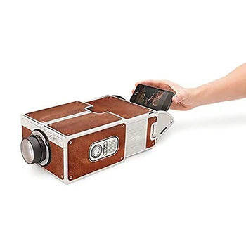 Кинопроектор, портативный картонный проектор для смартфонов для семьи/ вечеринки/ дня рождения и т.д.Аудиопроектор для домашнего кинотеатра