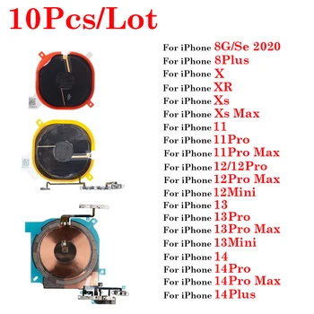 10 шт./лот Беспроводной Зарядный Чип NFC Coil Для iPhone X XR XS Max 8 Plus 11 12 13 14 Pro Max MINI Plus Наклейка На Панель Зарядного Устройства