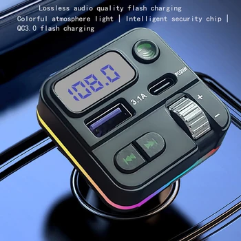 Автомобильный Bluetooth Fm-Передатчик Модулятор Громкой Связи Адаптер Вызова Aux Зарядное Устройство Плеер Usb Двойной Mp3 Комплект Аудио Музыка Автомобильные Аксессуары