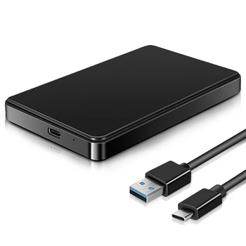 Мобильный жесткий диск Type-C USB3.1 SATA Скорость передачи данных 6 Гбит/с Внешний твердотельный накопитель 2,5 дюйма для системы Windows/ Mac Os/Linux