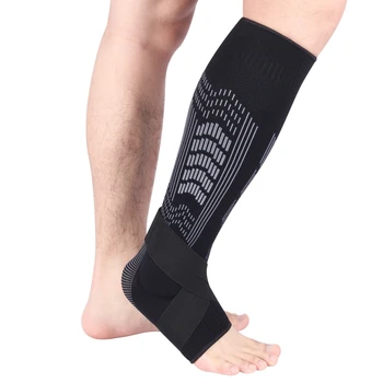 Компрессионный чехол для ног Мужские протекторы для ног Футбольные протекторы для ног на открытом воздухе Протекторы для носков для верховой езды Спортивный чехол для ног