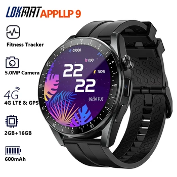 LOKMAT APPLLP 9 Android 4G Смарт-Часы-Телефон 1,43 дюйма Smartwatch Мужчины Женщины BT Wifi GPS 5MP Камера Часы Фитнес-Трекер 2G + 16G