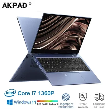 Ноутбук Intel 13Th Core I7-1360P Компьютерные Офисные бизнес-ноутбуки Win11 15,6 