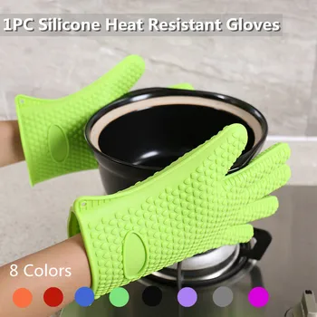 Пищевая силиконовая перчатка, кухонная термостойкая перчатка, перчатки для приготовления пищи, выпечки, рукавицы для барбекю, перчатки для гриля, Кухонные принадлежности
