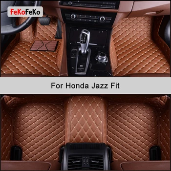 Автомобильные коврики FeKoFeKo на заказ для Honda Jazz Fit, автоаксессуары, коврик для ног