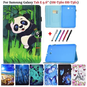 Для Samsung Galaxy Tab E 9,6 дюймов SM T560 Чехол с Рисунком Обезьяны и Кошки Планшет для Samsung Galaxy Tab E T561 Чехол для детей SM-T560