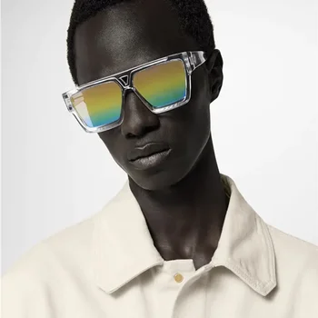 2024 Новые мужские модные брендовые дизайнерские солнцезащитные очки с квадратными краями, высококачественные женские солнцезащитные очки для летних путешествий на открытом воздухе