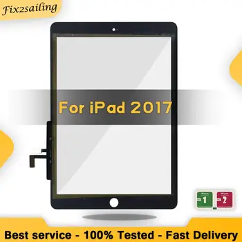 Новый Touch для iPad 9.7 2017 5th A1822 A1823 Замена внешней стеклянной панели экрана iPad5 Замена датчика на 9,7 ДЮЙМА
